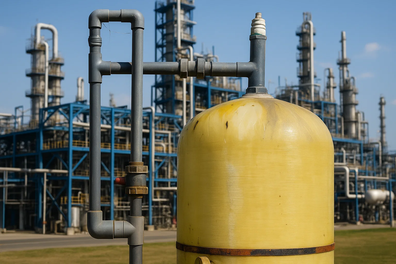 FRP Molded Water Storage Tank Leakage Repairing_02_MAX FIBER INDIA