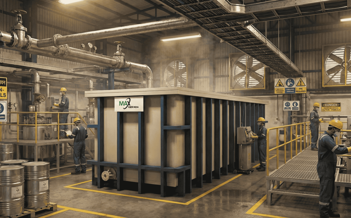 Best Pickling Tank Manufacturer & Supplier in UAE for Chemical & Metal Processing Industries - Max Fiber India